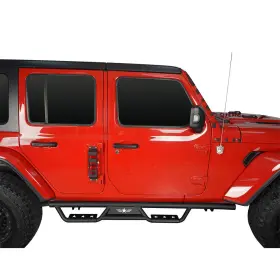 Bxg.3005-1 Hooke Road Steel Side Step Nerf Bar Running Board For 18-24 Jeep Wrangler Jl 4dr #2