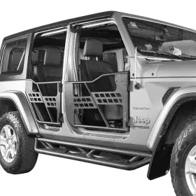 Bxg.3006-bxg.3009 Hooke Road 4x Tubular Steel Doors 2x Side Steps Fit 2018-2024 Jeep Wrangler Jl 4 #3