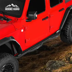 Bxg.3078-s Hooke Road Fit 2018-2024 Jeep Wrangler Jl 4-door Falconx Aluminum Side Step Nerf Bar Guard