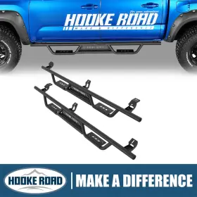 Bxg.4217-s Hooke Road Running Board Side Step Nerf Bars For Toyota Tacoma 05-23 Double Cab