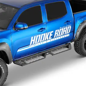 Bxg.4225 Hooke Road Steel Running Board Truck Side Nerf Step Bars For 05-23 Toyota Tacoma Double Cab #2