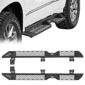 Bxg.4605 Hooke Road Pair Steel Nerf Bars Side Steps Armor Running Boards For 2010-2023 Lexus Gx460