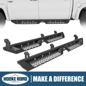 Bxg.5016 Hooke Road Nerf Side Step Bars Non-slip Pad For Toyota Tundra Crewmax 07-21