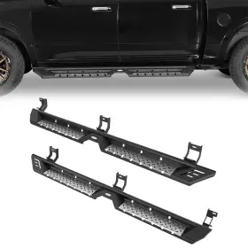 Bxg.6028 Hooke Road Rock Slider Running Board Step Nerf Bars For 2009-2024 Dodge Ram 1500 2500 3500