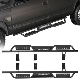 Bxg.7235-s Hooke Road Pair Drop Side Steps Nerf Bar Steel Running Boards Fit 1992-1999 Chevy Suburban