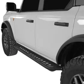 Bxg.8902-s Hooke Road 2x Side Step Nerf Bars Running Boards Textured Fit 2021-2024 Ford Bronco 4-door #3