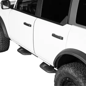 Bxg.8930-s Hooke Road Texture Black Side Hoop Steps With Since 1966 Logo Fit Ford Bronco 2021-2024 4-door #2