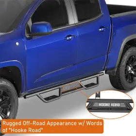 Bxg.9103-s Hooke Road 2pcs Tube Slider Rocker Guard For 2015-2024 Chevy Colorado And Gmc Canyon Crew Cab #3
