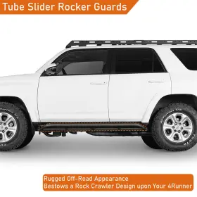 Bxg.9801-s Hooke Road Fit 2010-2024 Toyota 4runner 2pcs Tubular Slider Nerf Side Step Bar Rocker Guard #2