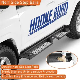 Bxg.9817 Hooke Road 2pc Nerf Side Step Bar Running Board Steel Aluminum Fit 2014-2024 Toyota 4runner #3