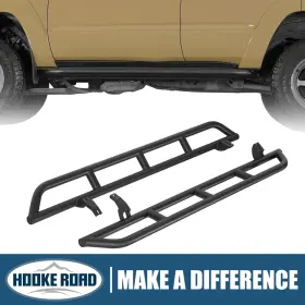 Bxg.9850-s Hooke Road 2pcs Steel Tube Rock Slider Nerf Bar Running Board Fit 2003-2009 Toyota 4runner