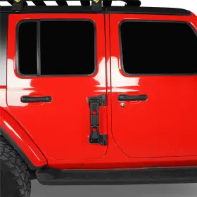 Mmr.20139 Hooke Road Aluminum Door Hinge Step Folding Foot Pedal Fit 2007-2024 Jeep Wrangler Jk Jl #3