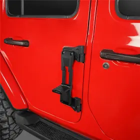 Mmr.20140 Hooke Road Pair Non-slip Foldable Aluminum Door Hinge Step For 07-23 Jeep Wrangler Jk Jl #3