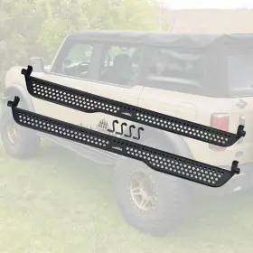 Iag Off-road Iag-bdy-f2226ss Full Length Ez-step Add-on For 2021 Ford Bronco 4 Door - Stainless Logo Pa