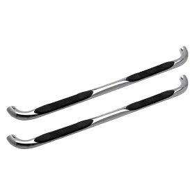 113-0523 Iconic Accessories For Toyota Tundra 07-21 3 Inch Cab Length Polished Round Tube Step Bars