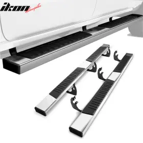 12-c08s0839 Ikon Motorsports Fits 19-25 Dodge Ram 1500 New Body Quad Cab 6 Inch Side Step Nerf Bar Running Boards