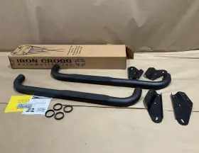 51-480-b Iron Cross 3 Inch Black Side Step Bars 17-18 F-250 Super Duty Regular Cab