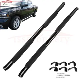 11622859 Issecondery 2pcs Running Boards Side Steps Fits 2019-2021 Dodge Ram 1500 Crew Cab Nerf Bars