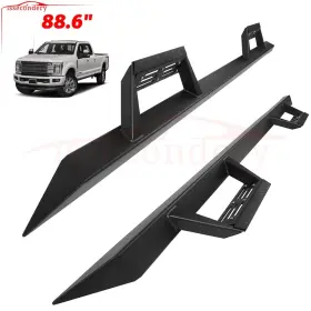 11622861 Issecondery Pair Running Boards Fits 1999-2016 Ford F250 Super Duty Cab Nerf Bar Side Steps