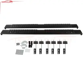 11629482 Issecondery Running Board Black Fits 1999-2016 Ford F-250 Super Duty Crew Cab Nerf Bars 2pcs