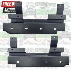 55009131 Jeep Wrangler Yj Side Step Support Brackets Pair 87-95 Original Body Oem