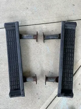 55175158 Jeep 97-00 Wrangler Tj Running Boards Both Black Side Steps Oem Rhino Lined