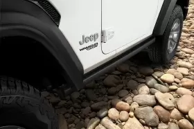 82215128 Jeep 1 Pair Of Wrangler Jl 2-dr Rock Rails Excellent Condition #3