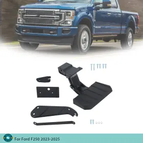 Jp174363w Jopow For Ford F250 2023-2025 New Driver Side Retractable Black Steel Bed Step