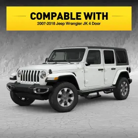 Sup138615 Kac Running Boards For 2007-2018 Jeep Wrangler Jk 4 Door Side Steps Pads Nerf Bars #3