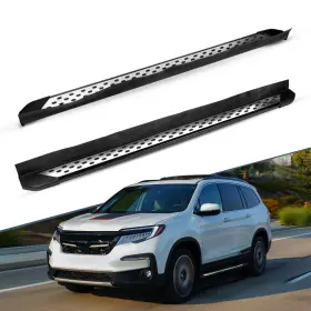 Xia166362 Kac For 2016-2021 Honda Pilot Aluminum Running Boards Side Step Rails Nerf Bars