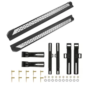 Zon170522 Kac Running Boards For 2011-2021 Jeep Grand Cherokee Aluminum Alloy With Hardware #2