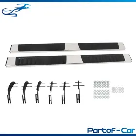 Kte4686843 Kinte Tech Boards Side Step Nerf Bars S/s Rectangular For Ford F150 Super Crew Cab 2015-22