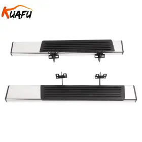Flm000005224 Kuafu 6 Inch Running Boards For 2004-2014 Ford F150 Regular Cab Side Step Nerf Bar Silver