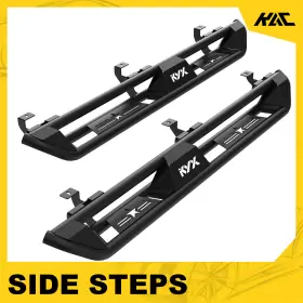 Aa792999 Kyx Running Boards For 2020-2023 Silverado/sierra 2500hd 3500hd Crew Cab Black