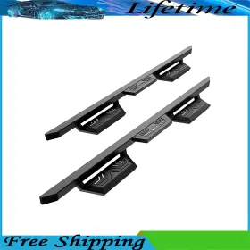 Kyx142116 Kyx Fit For Jeep Wrangler 2018-2024 Jl 4-door Running Boards Step Bars Black