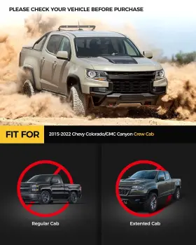 Kyx155680 Kyx Running Boards Fits Chevy Colorado Gmc Canyon 2015-2023 2024 Crew Cab Step Bars #3