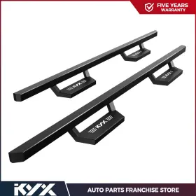 Kyx161476 Kyx 2x Running Boards Fits 2019-2022 Dodge Ram 1500 Crew Cab Side Steps Black New
