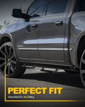 Kyx161483 Kyx 2x Running Board Fit For 2019-2024 Dodge Ram 1500 Crew Cab Side Steps Bars New #3