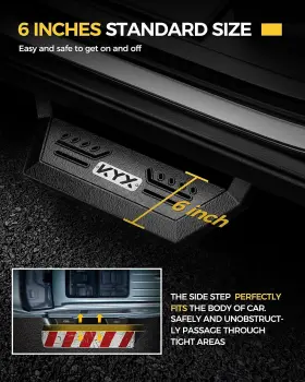 Kyx847839 Kyx Fits 2019-2024 Chevy Silverado Gmc Sierra 1500 Crew Cab Step Bar Running Boards #2