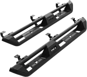 Mia200950 Kyx For 2007-2018 Wrangler Jk 4 Door Running Boards 3 Tube Side Steps Nerf Bar Black #2