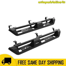 Mia200950 Kyx For 2007-2018 Wrangler Jk 4 Door Running Boards 3 Tube Side Steps Nerf Bar Black