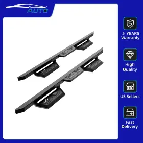 Xia194365 Kyx Running Boards Fit For Dodge Ram 1500 Crew Cab 2019-2022 Side Steps Bars Black