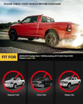 Xia196901 Kyx Running Boards Fit For 2009-18 Dodge Ram 1500 Quad Cab 2019-22 Classic #3