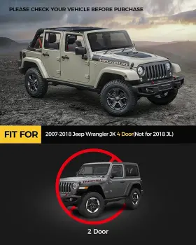 Xia197359 Kyx Fits 2007-2018 Jeep Wrangler Jk 4 Door Running Boards Side Steps Nerf Bars #2