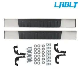 Om265383oc Lablt 6 Inch Step Bar Running Board Plastic For Silverado Gmc Sierra Truck 2007-2019