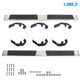 Om265419oc Lablt 6 Inch Running Boards Side Steps For 2007-2018 Silverado/sierra Double Cab #2
