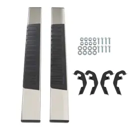Qs471824qr Lablt Running Flat Board 6 Inch Step Bars For Silverado Sierra 1500 2500hd 2019-2022