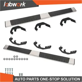 Tl29491q Labwork 6 Inch Running Boards Side Step For Silverado Gmc Double Extended Cab 07-18