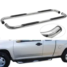 6576c Leadzm 3 Inch Chrome Side Step Nerf Bars Rail Running Boards For 97-98 F150/250 97-03 F150