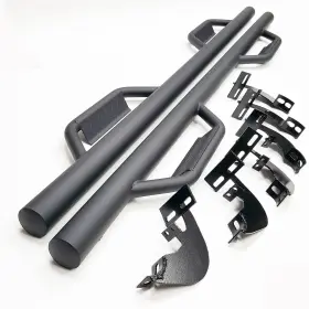 Msxtsb-0017t Ledin 3 Inch Side Step Bar For 2010-2018 Ram 1500 2500 3500 Crew Cab Texture Drop